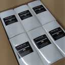 FOCUSLINE 480 Disposable Bathroom Napkins, Linen-Feel Paper Guest Towels, Soft and Absorbent Paper Hand Towels Party Napkins for Bathroom, Kitchen, Dinner, or Event, White, 12" x 17"