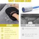 Reusable Pet Hair Removal Glove, Machine Washable, Five-Finger Design