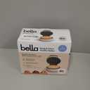 bella Snack-n-Store Mini Waffle Maker, EverGood Ceramic Nonstick Coating, Cord Wrap, Ready Indicator Light & Cool Touch Handles, Stackable Design & Customizable Plates, 350 Watt, Oatmilk