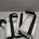 Large Moving Bags 4 Pack Heavy Duty Storage Bags with Reinforced Zipper and Wide Handles, Fold Flat Storage Totes with Tag Pocket, Idea for Space Saving, Alternative to Moving Box (88L, Clear)