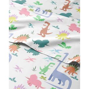 Kids Queen Size Boys Dinosaur Bed Sheets - 4 Piece Dinosaur Sheet Set - Dino Print Bedding - Soft, Cute & Cozy - Breathable & Machine Washable - Colorful Dino Bed Set for Boys, Girls, Teens & Toddlers
Amazon's Choice