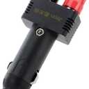 Dc 12v 10a Male Cigarette Lighter Plug with Power Wiring Cable Car to Take Power Black Power Cord for Inverter