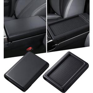 Center Console Cover for Toyota RAV4 2026, Interior Accessories Anti-Slip Center Console Cover Silicone Protective Pad Mat for 2026 RAV4, Black