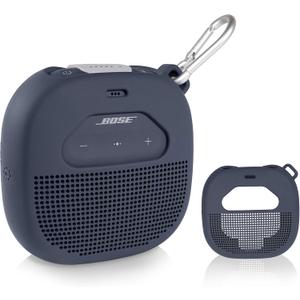 Silicone Cover Sleeve for Bose SoundLink Micro Portable Outdoor Speaker, Customized Design Skin Protecting in All 6 Directions, Best Matching in Shape and Color(Midnight Blue)