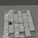 Art3d Peel and Stick Backsplash for Kitchen White Subway (10 Tiles, Thicker Design) (White With Black Grout)
