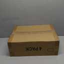 4 Pack Stackable Closet Storage Basket - Stackable Storage Bins, Multifunctional & Foldable Closet Organizer Divided, Wardrobe Cupboard Space-Saving Clothes Storage Hat Organizer, White