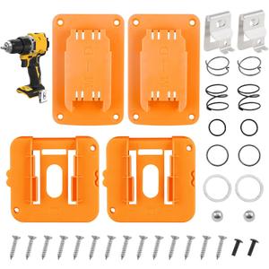2 Set N078434 N089668 Spring Kits with Steel Ball, 2 Pcs Belt Clips Tool Holders Battery Holders Mount for 20V Power Tools, Impact Driver Spring and Holders Kit