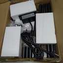 VIMBER Side Table with Charging Station, End Tables with USB Port and Outlets, Nightstands with 2-Tier Storage Shelves and Metal Legs, Sofa Table for Small Space, Living Room, Bedroom UTBT105F (Rustic Brown)