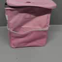HOTOR Car Trash Can with Lid and Storage Pockets - 100% Leak-Proof Organizer, Waterproof Garbage Can, Multipurpose Trash Bin for Car, 2 Gallons, Pink