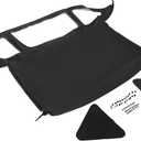 HECASA Convertible Soft Top Replacement Compatible with 1971-1981 Triumph Spitfire with Clear Plastic Window, Premium Grade Sailcloth Vinyl Black