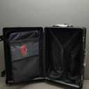 feilario 20in Aluminium Frame PC Hard Shell Spinner Wheels Luggage, Built-In TSA lock Carry on Suitcase, with Cup Holder, USB Port, Phone Holder