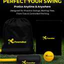 Baseball & Softball Rope Swing Trainer - Innovative High-Density Foam Bat Design for Real Swing Feel & Better Feedback, Batting Training Tool, Hitting Aid for Youth & Beginners