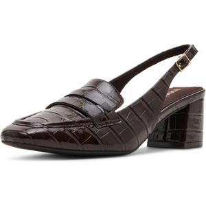 Anne Klein Women's Mona Loafer (5.5, Brown Croc)