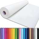 PerkHomy 24" x 2,400" (200') White Kraft Paper Roll for Craft Bulletin Board Paper Art Table Covering Crafting Gift Wrapping Bouquet Packing Parcel 80GSM 55LB (White, 24" x 200')