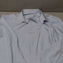 PLEPAN Men's Button Down Shirt Slim Fit Stain Proof Wrinkle Free Dress Shirt Long Sleeve Work Shirts Sky Blue, M