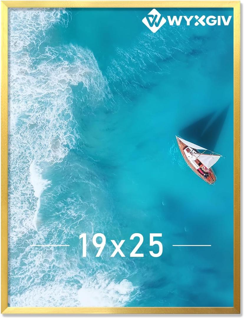 Gold 19x25 Picture Frame Lightweight yet Durable Frame Wall Hanging