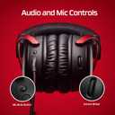 HyperX Cloud III Wired Gaming Headset, PC, PS5, Xbox Series X|S, Angled 53mm Drivers, DTS Spatial Audio, Memory Foam, Durable Frame, Ultra-Clear 10mm Mic, USB-C, USB-A, 3.5mm Black/Red