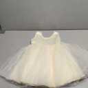 Flower Girl Dress Kids Satin Tulle Wedding Guest Party Birthday Bridesmaid Communion Pageant Prom Ball Gown Maxi (4T)