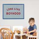 Long Live Boyhood Boys Room Playroom Wall Decor Vintage Sports Decor for Nursery Playroom Kids Bedroom Dorm Toddler Decorations 22x28 Inch