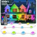 LITSOUL 500FT Permanent Outdoor Lights for House Waterproof, Smart RGB Eave LED Lighting with 16 Million Colors, IP67 Outdoor Strip Lights for Christmas Halloween Holiday Daily Decorations(500FT)