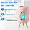 URALFA Automatic Bathroom Trash Can, Motion Sensor Trash Can Touchless