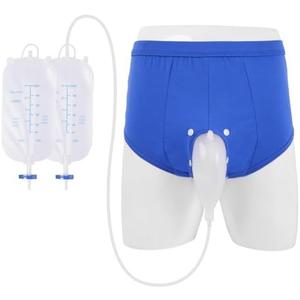 Reusable Portable Urinal for Men, Anti Leakage Silicone Urinary Bag for Elderly, for Travel, Comfortable Breathable, Easy to Clean, for Bedridden, Camping, Urgency & Post-Surgery
