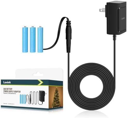 Lenink AC Power Supply Adapter for AAA Battery,Replace 2 AAA Battery,Black