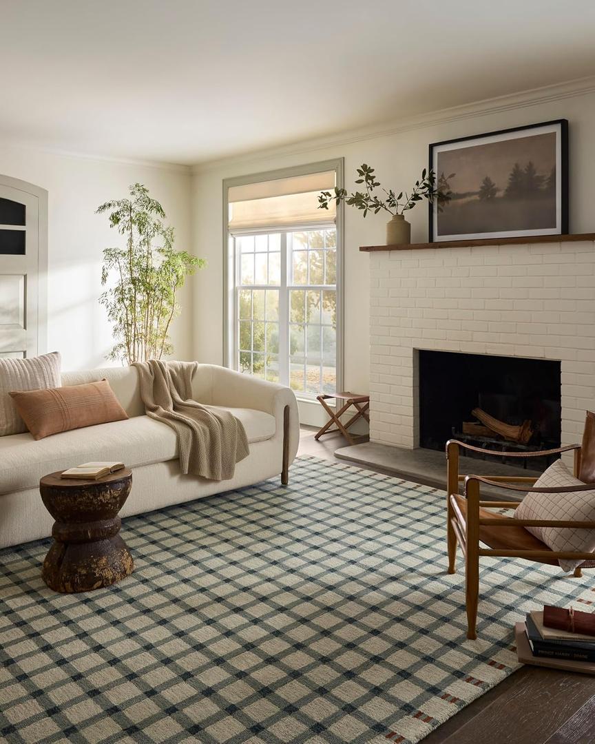 Loloi Magnolia Home by Joanna Gaines Waylon Collection WAY-02 Spa/Brick 7'-9" x 9'-9" Area Rug