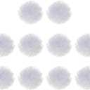 M METERXITY 10 Pack Tissue Pom Poms Flowers - Wedding Decoration, Durable & Beautiful, Apply to Birthday/Party/Wedding (6 Inches, White)