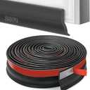 Universal Garage Door Threshold Seals Bottom Rubber Replacement, weatherproofing Garage Door Weather Stripping with Nails (20ft)