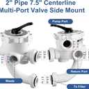 261055 Multiport Valve 2" Side Mount for Triton/Quad D.E., 15x7x13 inches