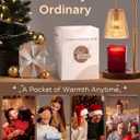 Candle Warmer Lamp with Dimmer & Timer, Adjustable Height for Jar Candles, Birthday Gifts for Mom Women Sister, Housewarming for New Home Decor, Wax Warmer with 2 Bulbs (Honey-Gold)