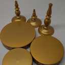 Jucoan 3 Pack Gold Metal Cake Stand Set, 8/10/12 Inch Round Cake Stand, Cupcake Display Stand, Dessert Table Display Stand for Wedding Baby Shower Birthday Christmas New Year Party Dessert Table