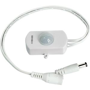 SENSKY BS010WL DC 12v to 24v Mini Pir Motion Sensor Switch Occupancy Sensor Switch for DIY LED Lighting (Light Sensor, Delay Time, Sensor Distance, Adjustable)