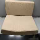 idee-home Outdoor Cushions for Patio Furniture, Outdoor Seat Cushion, Waterproof Hampton Bay Deep Seat Replacement Couch Chair Cushions for Garden Lawn Backyard Deck, 26.5 x 26.5 & 26,5 x 13,5 in, Light Khaki