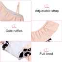 Funnycokid Baby Toddler Girls Swimsuit 4 Piece Bathing Suit Long Sleeve Rash Guard Sets 12 Months - 7 Years (White)