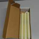 Homemory 6 Pcs Flameless Taper Candles with Remote, Timer, Dimmer, Ivory Battery Operated CandleSticks with Flickering Light, Plastic Led Window Candles, 9.6 Inches for Halloween Christmas Decoration