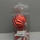 Briful 6'' Extra Large Christmas Ornaments for Trees Decorations, 2PCS Red Oversized Shatterproof Hanging Balls for Xmas Winter Holiday Wedding Decor, Outdoor&Indoor Decorations