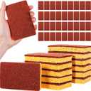 48 Pack Natural Plant Based Scrub Sponge, Palm Fiber Scrubbing Sponge with Non Scratch Sponges,Long Lasting No Smell Dish Washing Kitchen Scrubber