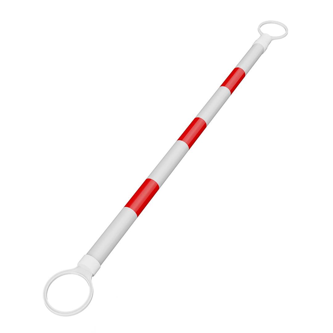RoadHero 1 Pack 4 FT to 6.9 FT Retractable Cone Bar, Expandable Traffic Cone Bars for Parking Lots, Extendable Barricade for Road Construction, White and Red, Cone Not Included