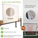 Kerty 29.5" Tufting Frame, Wooden Tufting Frame for Rug Making, A Safer Tufting Cloth Stand Using Plastic U-Shaped Channels Instead of Nails