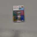 Officemate Easy Grip Medium Binder Clips, Assorted Metallic Colors, 12 Pack (31054)