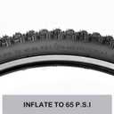 MOHEGIA Mountain Bike Tires Set: 2 Pack 26x2.1/27.5x2.1/ 29x2.1 Inch Folding Bicycle Tires Replacement and Pair 26/27.5/29 Inch Inner Tubes Schrader Valve with Tire Levers