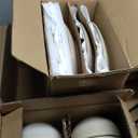 AmorArc Ceramic Dinnerware Sets, Wavy Rim Stoneware Plates and Bowls Sets, Highly Chip and Crack Resistant | Dishwasher & Microwave Dishes set, Service for 4 (12pc)-Speckled Cappuccino (Service for 4, Cappuccino)