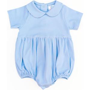 LoveBaby P Short Sleeve Bodysuit Bubble Made From 100% Pima Cotton (Light Blue, 18-24 Months)