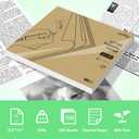 PeriPage Thermal Printer Paper 8.5''×11'' US Letter 100 Sheets Quick-Dry Single Page Thermal Paper for Portable Thermal Printer