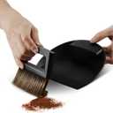 MHW-3BOMBER Small Coffee Brush, Hand Broom and Dustpan Set, Magnetic Small Brush and Dustpan Set Soft Bristles, Dust Pan Brush for Home Kitchen Coffee Counter Office, B5188B