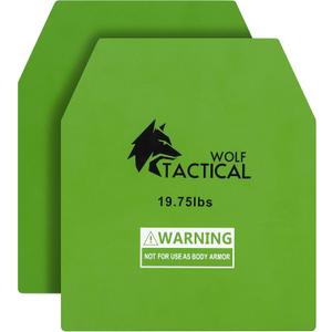 WOLF TACTICAL Weight Vest Plates - 19.75LB Pairs - WODs, Strength Training, Running, Heavy Workouts