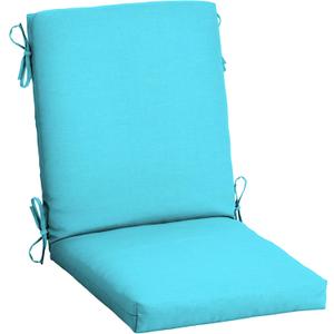 Arden Outdoor Dining Chair Cushion, 20 in x 20 in, Weather-Proof, Rain-Proof, Fade Resistant Patio Cushion for Patio, Dining, or Rocking Chairs 20 x 20, Pool Blue Leala