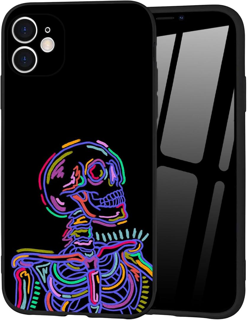 2 x Cool iPhone 11 Case for Boys Men,Cartoon Street Fashion Shockproof Protection TPU Camera Protection Designer Case for iPhone 11 Purple